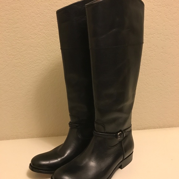 Frye Shoes - Frye Women Melissa Seam Leather Black Boots SZ6.5